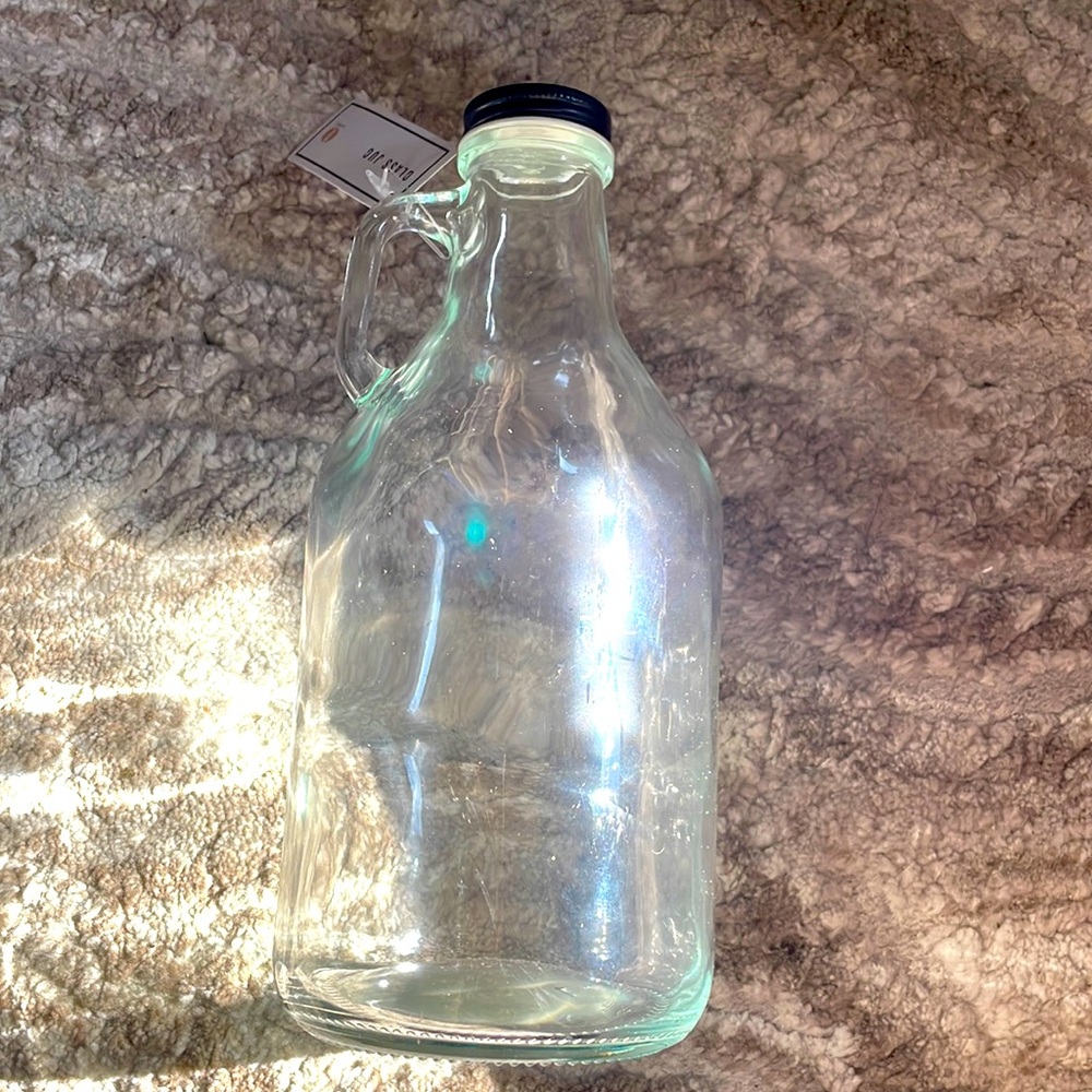 Glass jar jug